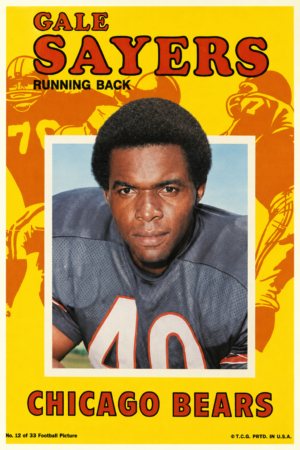 Gale Sayers Chicago Bears Football Poster