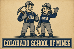Colorado School of Mines Miner Duo Vintage-Style Wall Art