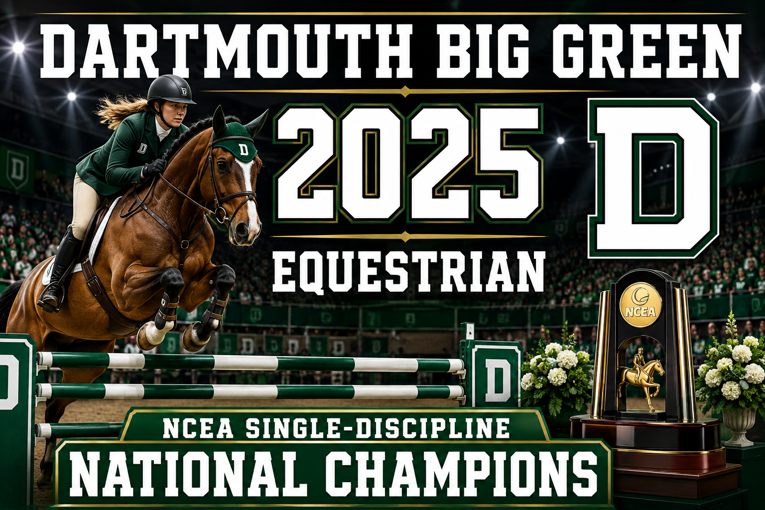Dartmouth Big Green 2025 Equestrian Championship Wall Art