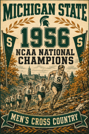 Michigan State 1956 Men's Cross Country Wall Art