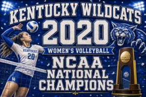 Kentucky Wildcats 2020 Women's Volleyball Champions Wall Art