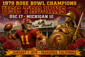 1979 Rose Bowl Champions USC Trojans Vintage-Style Wall Art