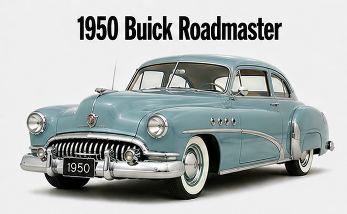 1950 Buick Roadmaster Vintage Car Wall Art