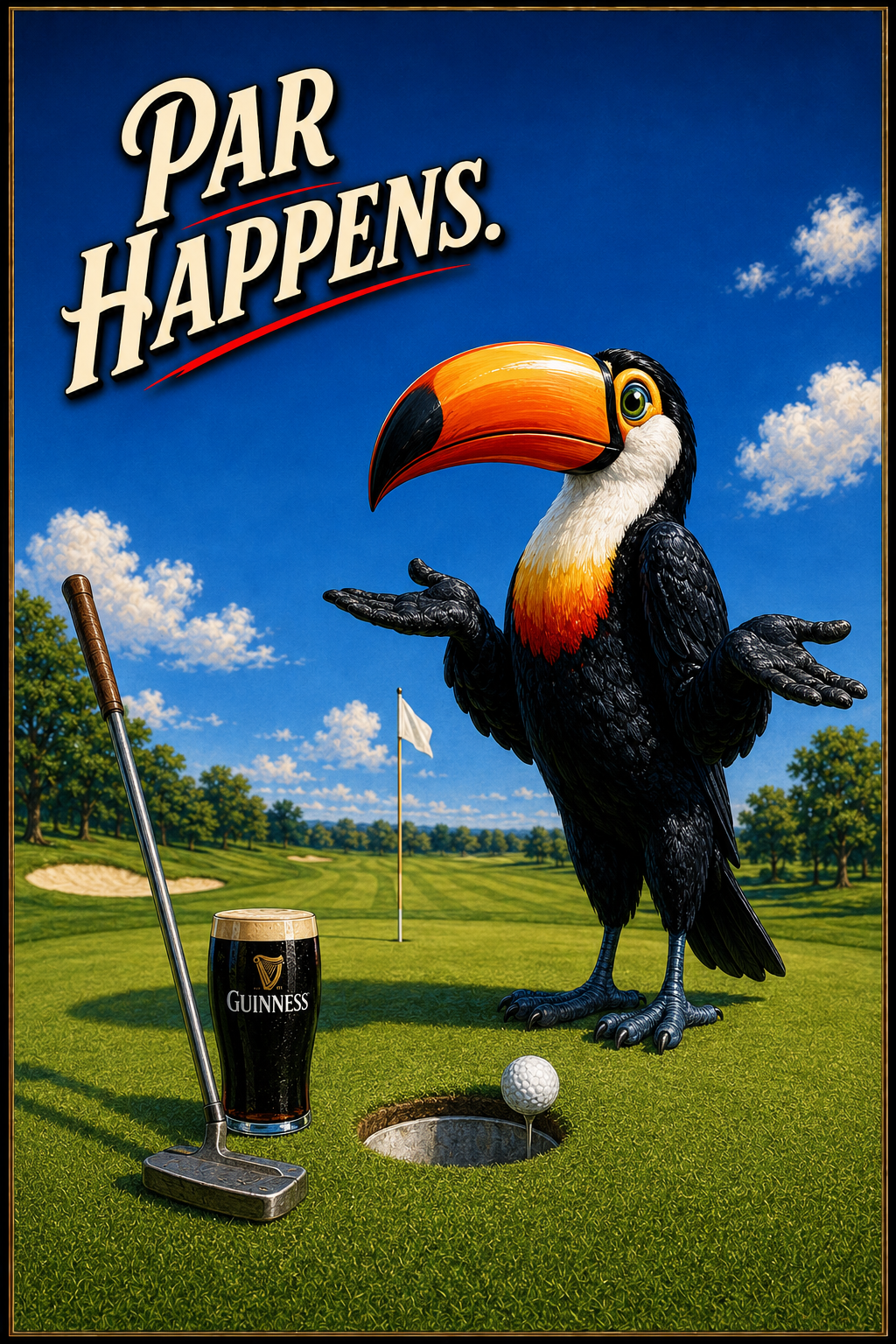 Par Happens Toucan Golf Wall Art