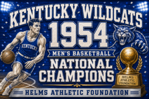 Kentucky Wildcats 1954 Basketball Champions Wall Art