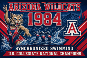 Arizona Wildcats 1984 Synchronized Swimming Wall Art