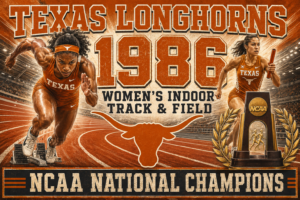 Texas Longhorns 1986 Women’s Indoor Track Wall Art