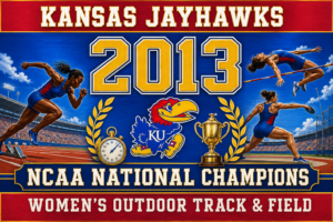 Kansas Jayhawks 2013 Women's Track & Field Champions Wall Art