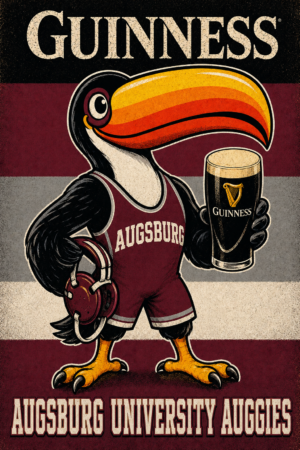 Augsburg University Auggies Toucan Guinness-Style Wall Art