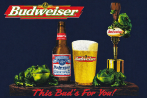 Budweiser Frogs Beer Advertisement Print