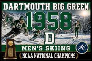 Dartmouth Big Green 1958 Men's Skiing Championship Wall Art
