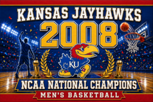 Kansas Jayhawks 2008 NCAA Basketball Champions Wall Art
