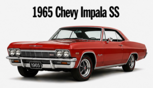 1965 Chevy Impala SS Red Classic Car Print