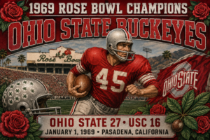 1969 Rose Bowl Ohio State Buckeyes Football Wall Art