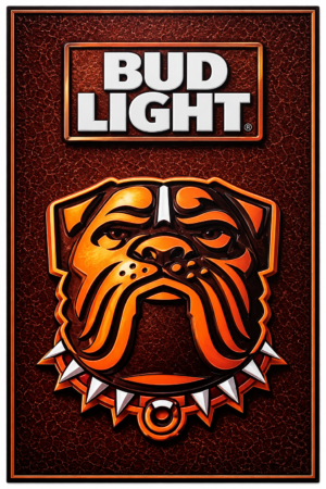 Bud Light Bulldog Wall Art Sign Design