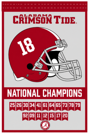 Alabama Crimson Tide Helmet National Championships Wall Art