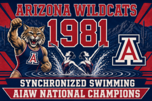 Arizona Wildcats 1981 Synchronized Swimming Champions Print