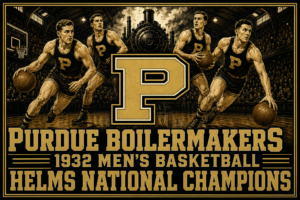 Purdue Boilermakers 1932 Basketball Champions Wall Art
