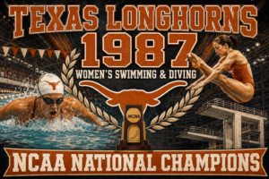 Texas Longhorns 1987 Women's Swimming Wall Art