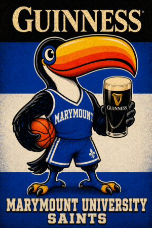 Guinness Marymount University Saints Toucan Basketball Wall Art