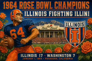 1964 Rose Bowl Champions Illinois Fighting Illini Wall Art
