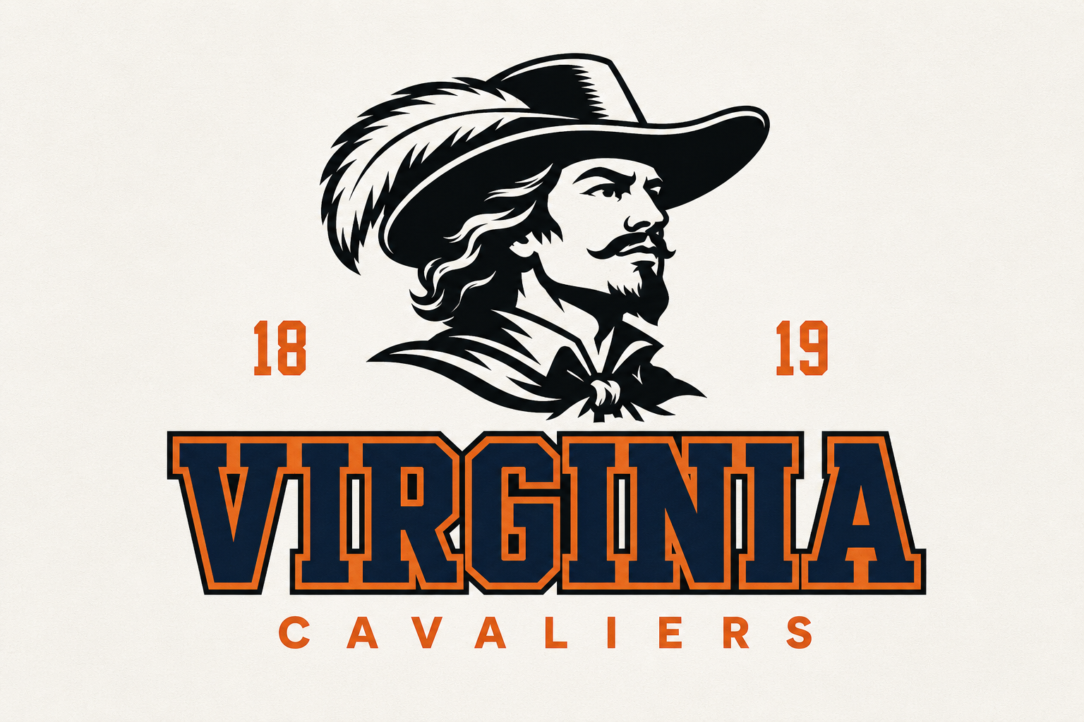 Virginia Cavaliers 1819 Cavalier Graphic Wall Art