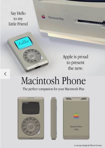 Macintosh Phone Concept Design Poster Print