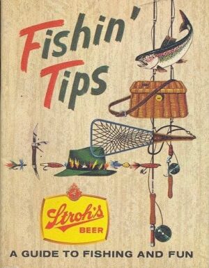 Fishing Tips Vintage-Style Fishing and Beer Graphic