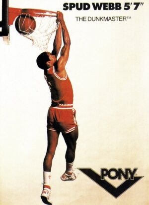Spud Webb Dunkmaster Basketball Wall Art – PONY Design