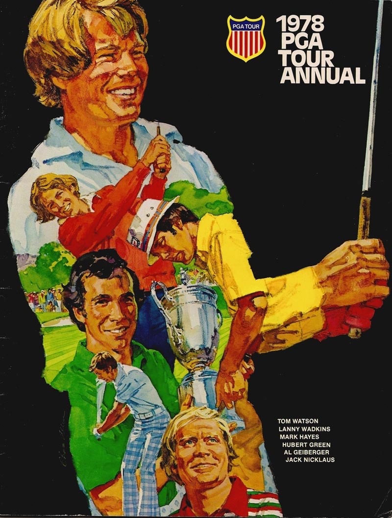 1978 PGA Tour Annual Golf Illustrated Poster