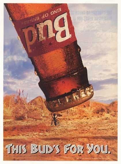Bud’s Beer Desert Boot Print – “This Bud’s for You”