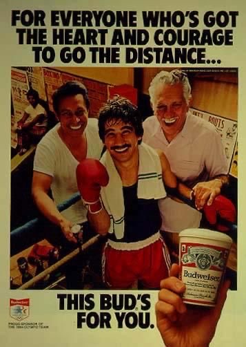 Budweiser Boxing-Themed Advertising Poster