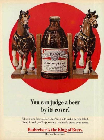 Budweiser Beer Bottle and Clydesdale Horses Wall Art