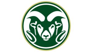 Green and Gold Ram Head Circular Design Print