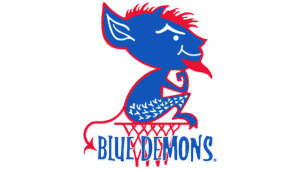 Blue Devils Basketball Graphic in Blue and Red