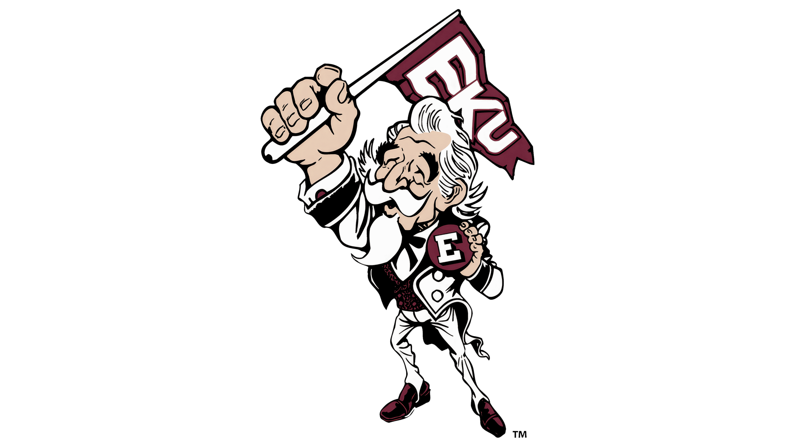 Cartoon Marching Band Mascot Graphic with Megaphone
