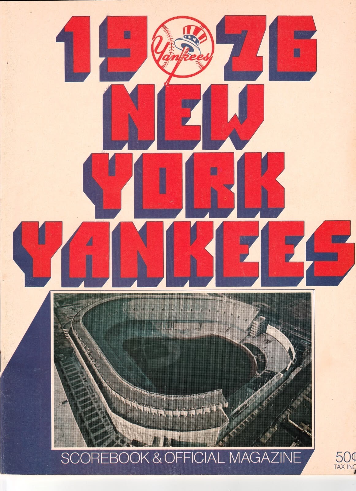 1976 New York Yankees Scorebook & Official Magazine