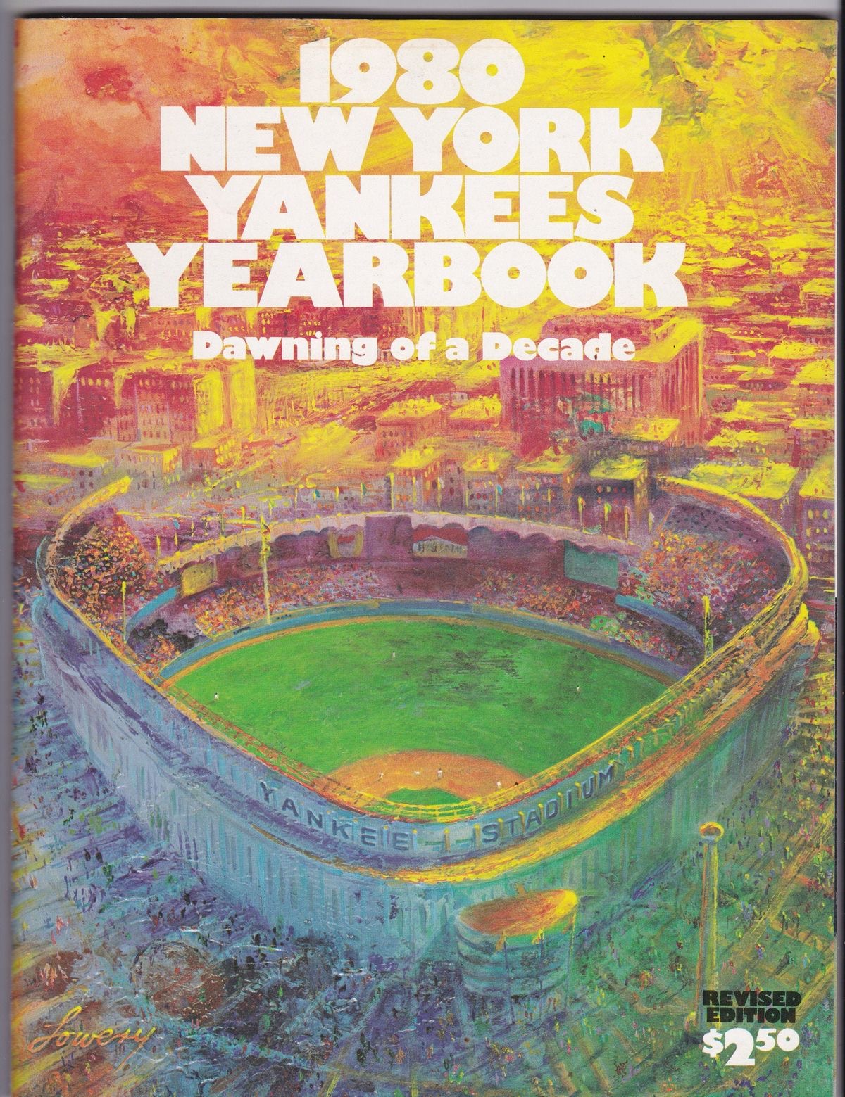 1980 New York Yankees Yearbook Cover Design