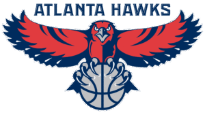 Atlanta Hawks Red, Navy and Gray Hawk Wall Art