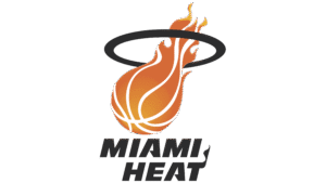 Flaming Basketball “MIAMI HEAT” Graphic Wall Art