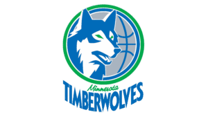 Minnesota Timberwolves Wolf and Basketball Graphic Wall Art