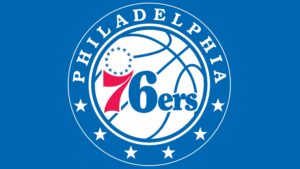Philadelphia 76ers Basketball Logo Design Wall Art