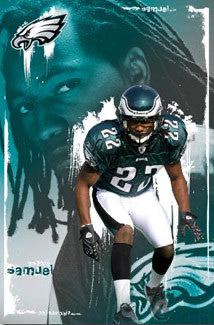 Teal Football Player Number 22 Collage Wall Art