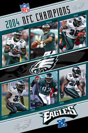 2004 NFC Champions Philadelphia Eagles Football Collage