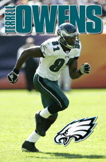Terrell Owens Philadelphia Eagles Football Wall Art