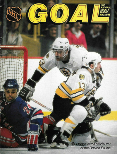 GOAL National Hockey League Magazine Boston Bruins Cover