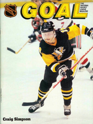 GOAL NHL Magazine Craig Simpson Pittsburgh Penguins Cover