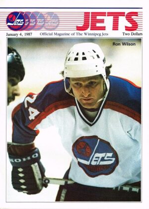 Winnipeg Jets Official Magazine January 4, 1987 Ron Wilson Cover