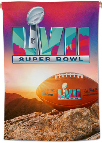Super Bowl Football Trophy Sunset Wall Art Poster