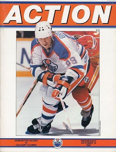 Edmonton Oilers Hockey Action Magazine Cover Poster